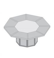 Стол переговорный восьмиугольный PVPGEOE