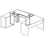 Приставка к столу Karstula левая (к столу F0144) F0184
