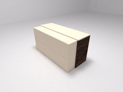 Боковина для блока с ящиками графитовый дуб (меламин)