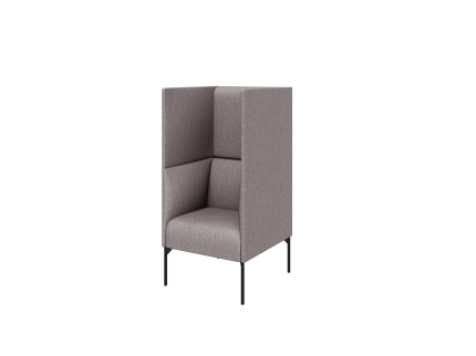 Кресло высокое ткань микровельвет / Velvet Lux 29